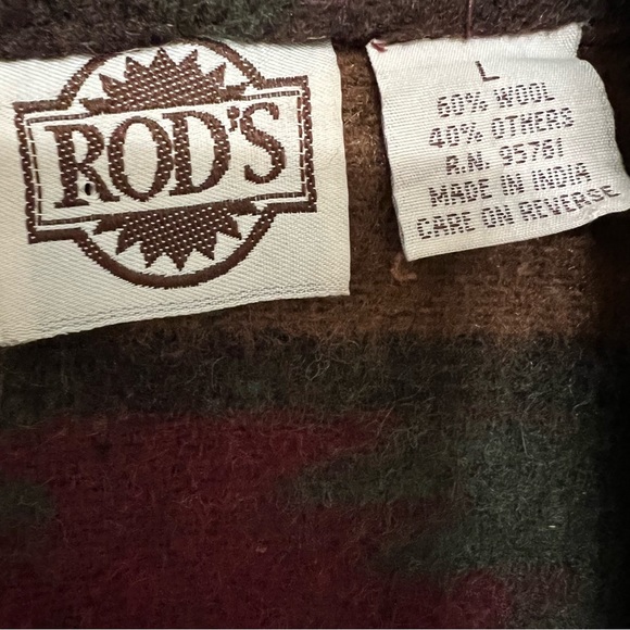 Rod’s Southwest Wool Blend Coat (Size Large) Multicolor - Picture 9 of 16